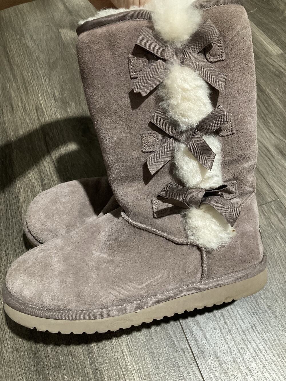 Koolaburra By UGG Boots Womens Size 8 Brown Suede Shearling Lined 1015875